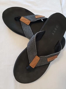 Norty Flip-Flops Black/Gray Mens Size 9/10** - Picture 1 of 9