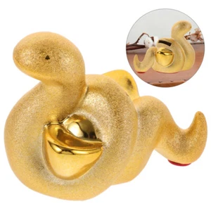 Piggy Lucky Snake Ornaments Decorative Bank Desktop Animal Shape - Bild 1 von 12