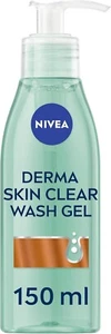 NIVEA Derma Skin Clear Wash Gel 150ml, Deep Cleansing Face Wash Gel, Salicylic - Picture 1 of 9