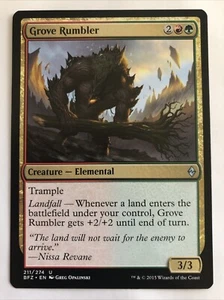 MTG Battle For Zendikar Grove Rumbler 211/274 NM - Picture 1 of 2