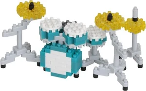 Kawada Nanoblock NBC_348 Drum Set Green 190pcs - Foto 1 di 2