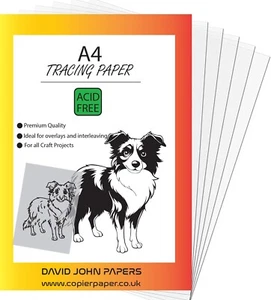 Tracing Paper A4 50/100 Sheets 63GSM Translucent Drawing Art Calligraphy Vellum - Picture 1 of 2