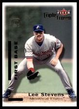 2001 Fleer Triple Crown Lee Stevens Montreal Expos #129