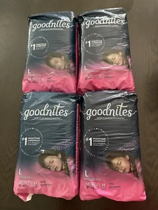 NEW! Goodnites Youth Absorbent Underwear Fits SZ 10-12 Large 68 to 95 lbs. 11 Ct - Picture 1 of 2
