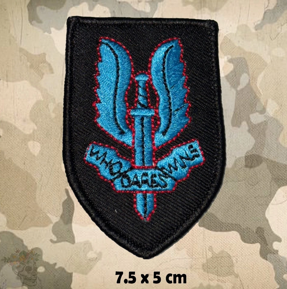 SAS Who Dares Wins TRF Special Air Service Machine Embroidered Patches SAS Badge - Image 1 of 1