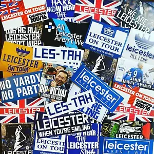 100 x Leicester Ultra Style Stickers inspired by City Champions Poster Programme - Picture 1 of 4