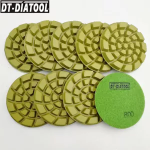 9pcs/set Diamond Concrete Cement Floor Polishing Pad 4inch Revew Repairing Pad - Picture 1 of 17