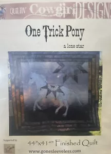 Quiltin Cowgirl Designs "One Trick Pony" Started Project You Finish - Picture 1 of 7