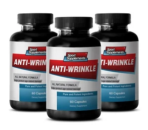 ANTI-WRINKLE COMPLEX - 3 Bottles (180 Caps) - Age-Defying Beauty - Picture 1 of 8