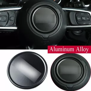 Alloy Black Steering Wheel Ring Trim Kit For Jeep Wrangler JL JT Gladiator 18+ A - Picture 1 of 9