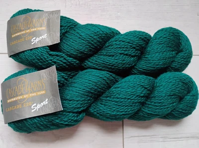 Cascade 220 спортивная пряжа дуэт | шерсть | 1 цвет | 3,5 унц | изумруд - Изображение 1 из 4