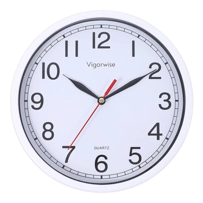 Wall Clock, 8 Inch Silent Sweep Movement Accurate Small Clocks Kitchen/Living - Image 1 of 4