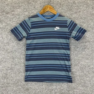 Nike T Shirt Boy’s Medium "The Nike Tee" Striped Short Sleeve Training Gym - Picture 1 of 8