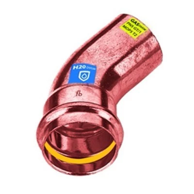 CURVA IN RAME A PRESSARE 45° MF ACQUA/GAS Diam 12 - Immagine 1 di 1