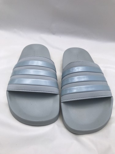 Adidas Adilette Comfort Unisex Grigio Blu Slides Uomo Taglia 10 Donna Taglia 11