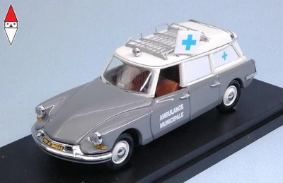 1/43 RIO CITROEN DS19 BREAK AMBULANZA MUNICIPALE 1962 - AMBULANCE 2 TONE GREY - Immagine 1 di 3