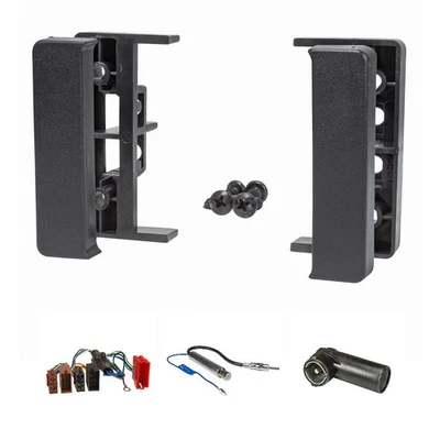 Kit mascherina radio adatta per Audi A4 B5 8D Facelift A6 C5 B4 sistema attiv... - Immagine 1 di 4
