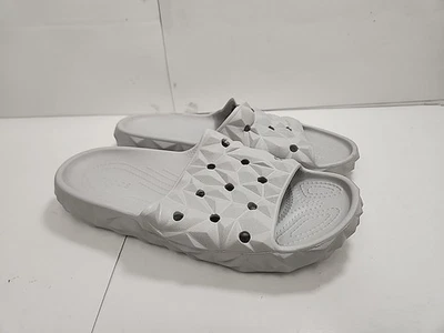 Crocs Clásico Geométrico Gris Toboganes Mujer Talla 9 Hombre 7  Foto 1 de 4