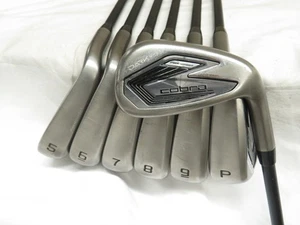 Used Cobra Dark Speed Iron Set 5-PW,GW KBS PGI Players 65g Senior Flex Graphite - Picture 1 of 8