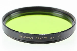 Heliopan 58 x 0.75 2x -1 58 MM 58x0.75 Green - Picture 1 of 1