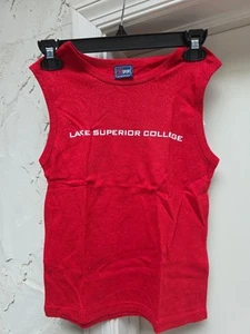 Lake Superior College Tank Top Damen Medium Neu Mit Etikett Vintage LESEN - Bild 1 von 9