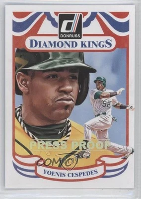 2014 Panini Donruss Diamond Kings Press Proof Gold /99 Yoenis Cespedes #230 - Image 1 of 2