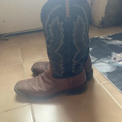 Botas Ariat 8.5D Heritage Stockman 34928 Cuero Marrón Western Cowboy Rancher Foto 1 de 4