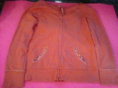 Mossimo Pink With Flowers Details Spring Jacket Size M 7/8 - Image 1 of 4