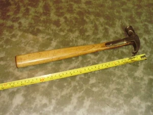 Vintage 14", 16oz ash handle No 2 strapped claw hammer - Picture 1 of 11