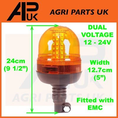 APUK Flexibles LED Blinklicht für Ford New Holland Massey Ferguson JD Traktor