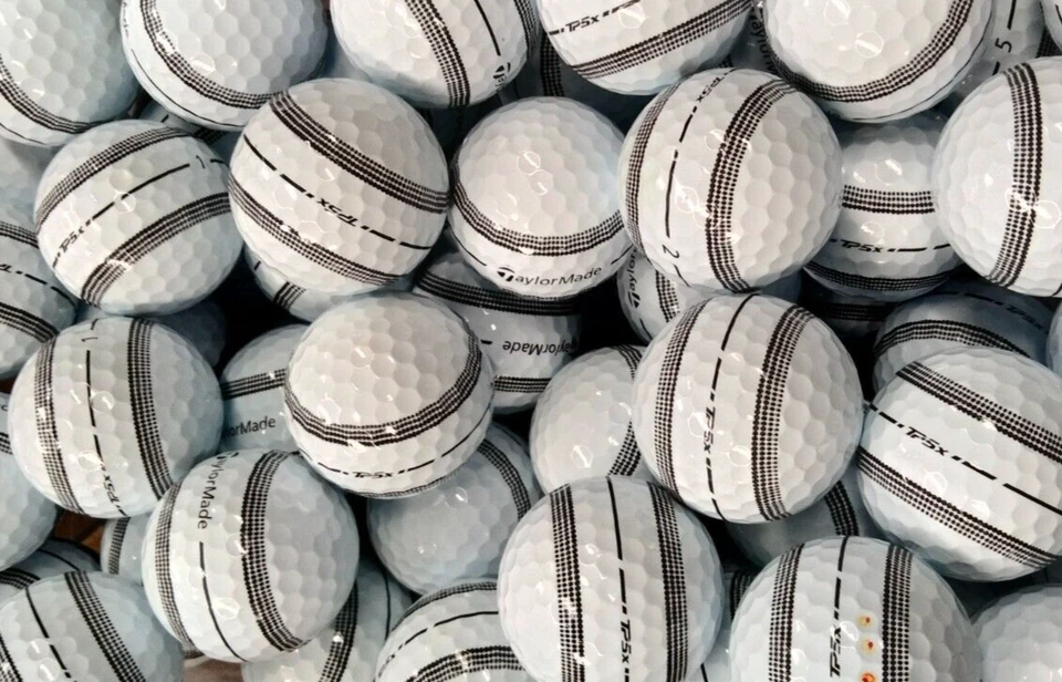 3 Dozen TaylorMade TP5x Stripe Golf Balls - 2A/3A - Image 1 of 1