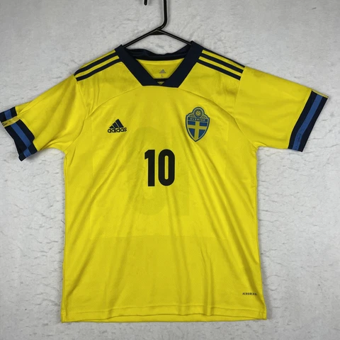 Sweden Football Shirt Soccer Jersey SVERIGE Adidas Size Zlatan Ibrahimovic L Men Cover