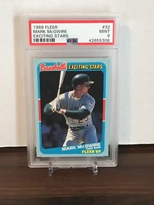 1989 Fleer #32 Mark McGWIRE Exciting Stars ~ PSA 9 Mint LOW POP - Picture 1 of 1