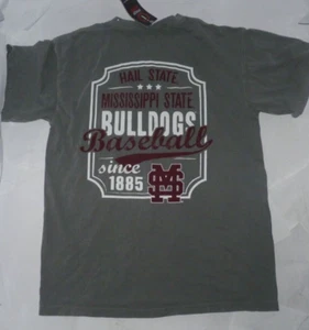 NEW NCAA Mississippi St State Bulldogs Baseball Pocket T Shirt M Medium NWT ZEP8 - Picture 1 of 2