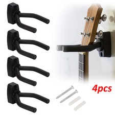 Guitar Hanger Adjustable Wall Mount Display Bracket Hook Holder Bass Stand ×4