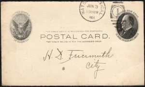 669 US PS STATIONERY POSTAL CARD 1904 DANCE WATSONVILLE, CA LOCAL POST - Picture 1 of 2
