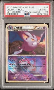 PSA 10 Gem Mint Crobat Crosshatch League Promo Holo 14/95 - Picture 1 of 2