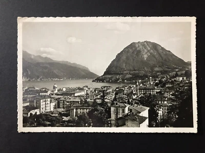 GandG Stamps Switzerland Vintage Black And White B&W Post Card 1947 Used - Image 1 of 2