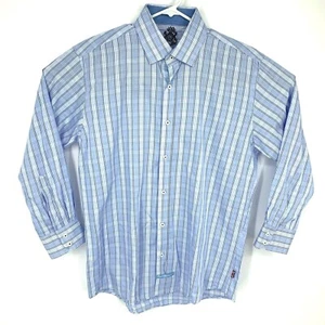 Camicia uomo English Laundry By Christopher Wicks infradito 16,5 32/33 cotone blu - Foto 1 di 12