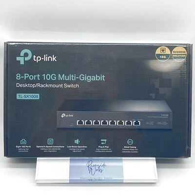 TP-Link Multi gig 10gbps Ethernet Switch Tl-SX1008 New - Image 1 of 4