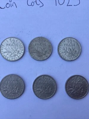 1965 FRANCE 1/2 FRANC COIN - Imagem 1 de 4