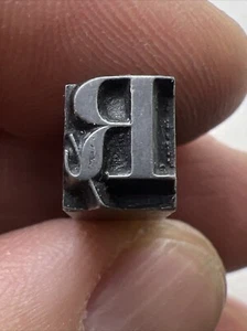 Vintage Metal Metal Printing Print Block Stamps - Picture 1 of 6