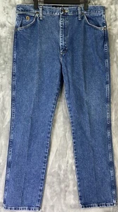Wrangler George Strait Cowboy Cut Men's Jeans Blue Denim Medium Wash 36 x 32 - Picture 1 of 8