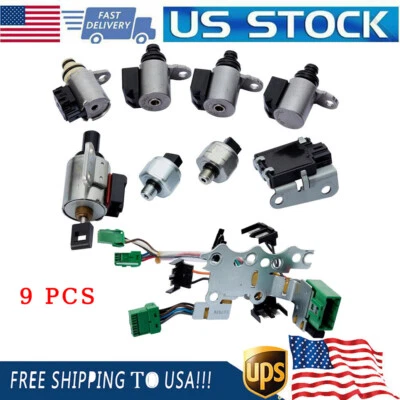 9PCS CVT JF011E RE0F10A F1CJA Valve Body Solenoid For Nissan Altima Rogue 2.5L Foto 1 de 4