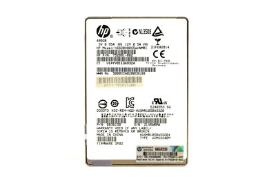 HP HSSC0480S5XNNMRI 480GB SAS 2.5" MLC SAS Solid State Drive P/N: 752081-002 - Image 1 of 3