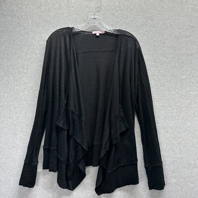 Кардиган Calypso St Barth размер L льняной драпированный трикотажный с открытой оберткой многослойный Lagenlook - Изображение 1 из 4