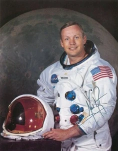 RP Autografo Neil Armstrong 8X10 foto RP a colori con certificato di autenticità spedizione gratuita - Foto 1 di 1