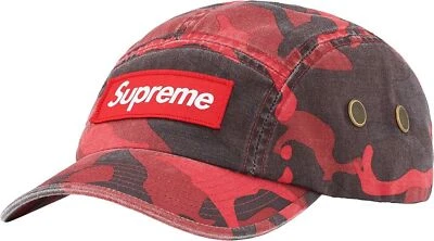 SUPREME MILITARY CAMP CAP HAT "RED CAMO"  SS23 SS23H77 OS NWT - Image 1 of 3