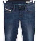Diesel Women's Jeans Getlegg 0814 Stretch W25 L32 Slim Skinny Low Blue Denim