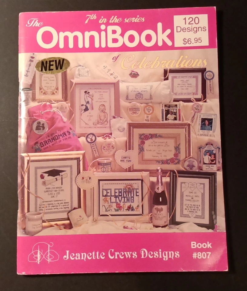 The Omnibook of Celebrations Cross Stitch Patterns Book 807 120 Designs - Image 1 of 2